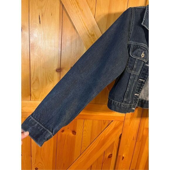 SILVER Dark Blue Jean Jacket Size Medium (2171) - Picture 5 of 6